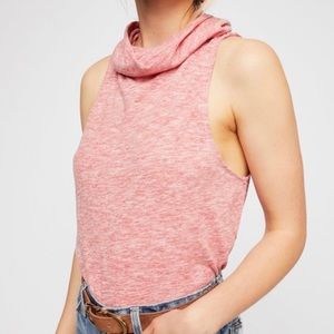 Free People Summer Thing Red Sleeveless Top, M